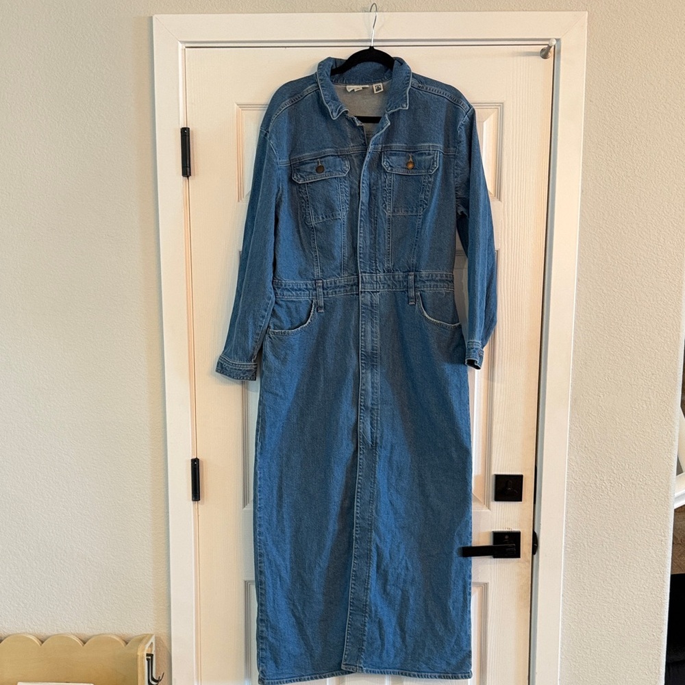 NWOT UNIVERSAL THREAD Denim Maxi‎ Dress with Long Sleeves 12 - Picture 4 of 7